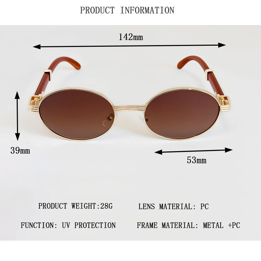 2026 Urlaubs-Sonnenbrille für Damen, Outdoor UV400-Schutz, Ovale Brille, Vintage-Mode-Sonnenbrille, Oculos Gafas Zonnebril – Detail 9