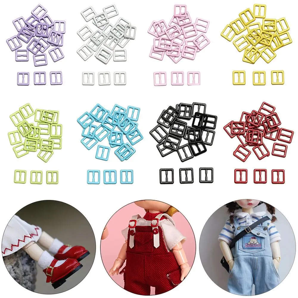 20Pcs Newest 55mm Tri-glide Buckle High Quality Mini Ultra-small Belt Buttons Diy Dolls Buckles Stuffed Toys Doll Bag Accessory