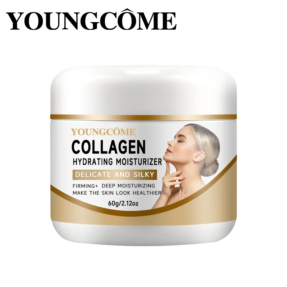 

YOUNGCOME Коллагеновый увлажняющий крем Уход за кожей Увлажняющий осветляющий увлажняющий гладкие морщины Укрепляющий уход за кожей лица и лица