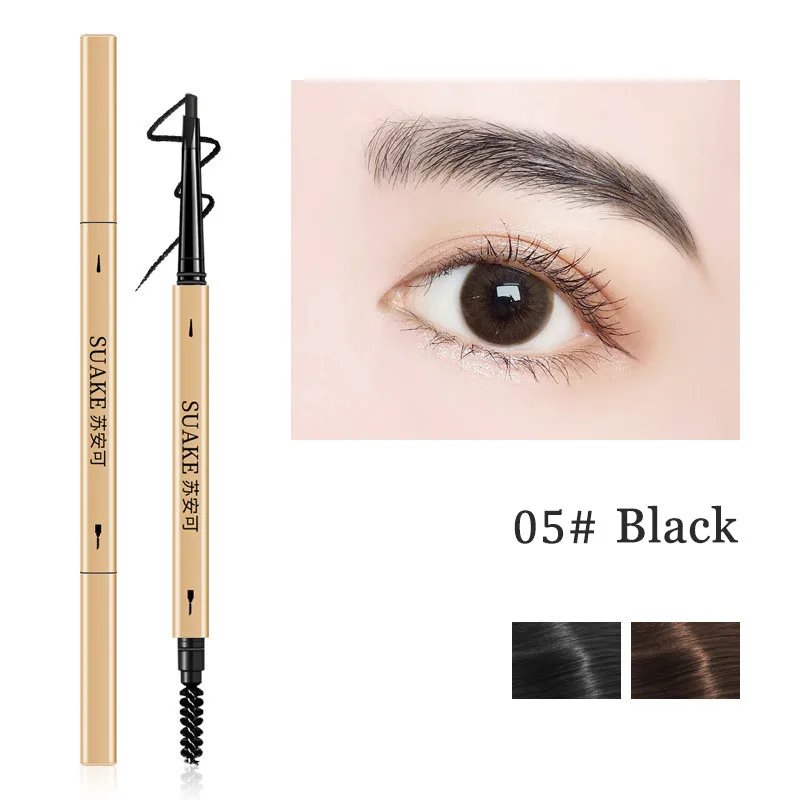 Double Head Eyebrow Pencil Long Lasting Waterproof 5 Colors Eye Brow Pen Tint Mascara Enhance Cosmetics Beauty Women Makeup