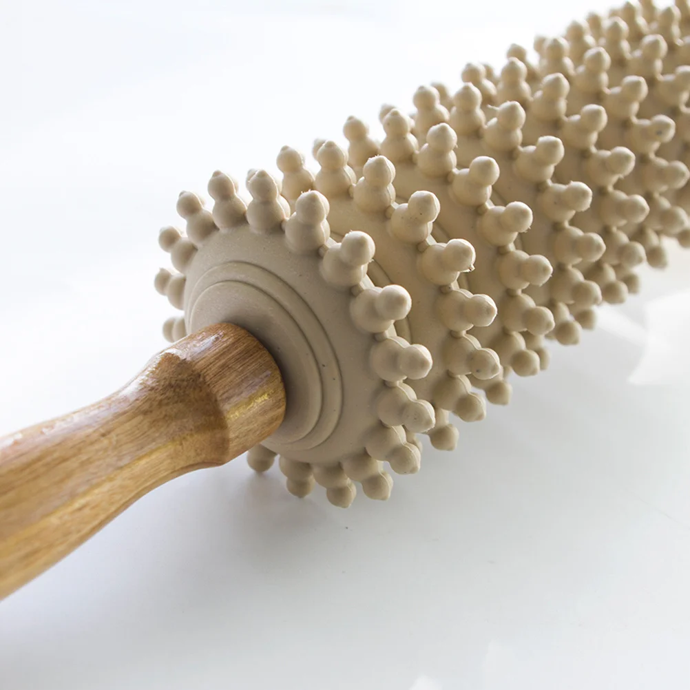 

1Pcs Wooden Neck Back Massage Roller Manual Massager Stick for Muscle Relaxation Body Fitness Health Tool Handheld Massager