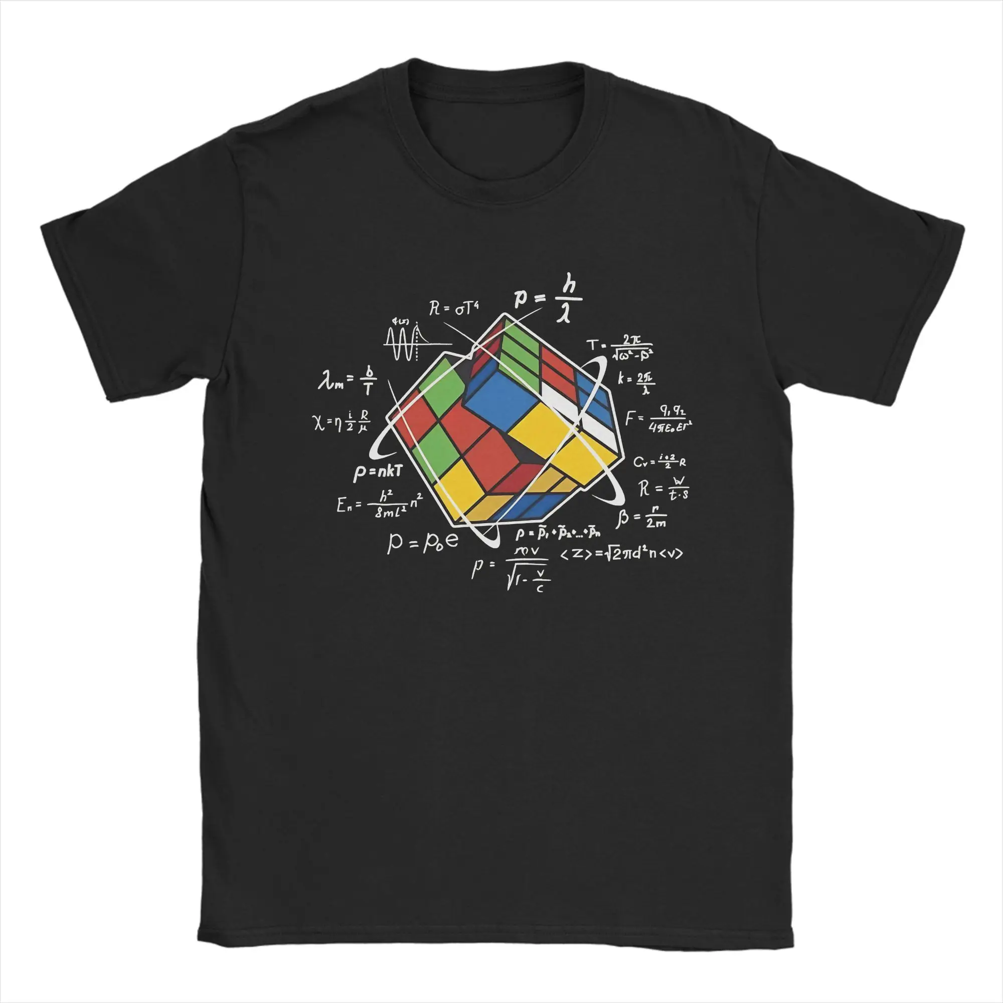 Men's Math Rubik Rubix Rubics Player Cube Maths T Shirt 100% Cotton Clothes Casual Short Sleeve Round Collar Tees Gift T-Shirt