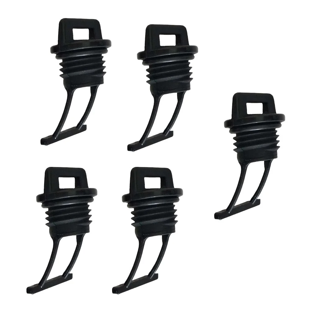 5 Pcs Kayak Water Hole Plug Scupper Boat Drain Plugs Replacement Accessories Stopper Canoe Holes Hull Bike Thread Bung