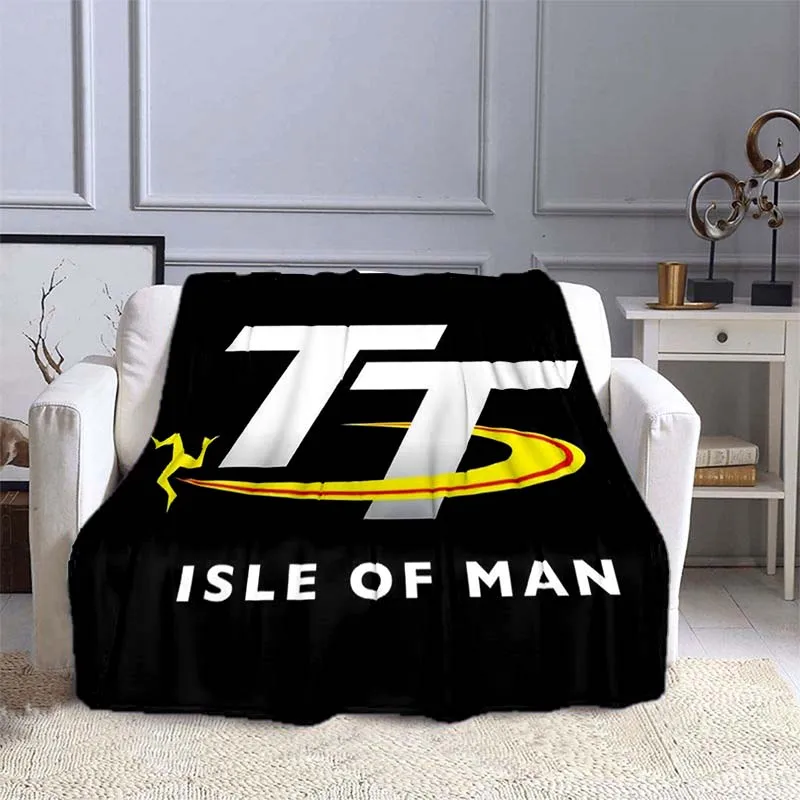 Isle of Man TT Throws Blanket Motorcycle competition Sofa Blanket  Adults and Children Bedroom Living Room Decoration Blanket