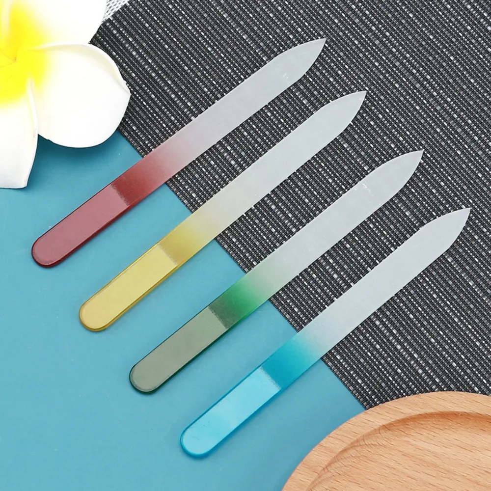 

Portable Nano Glass Nail File Colorful Durable Nail Polishing Strip Double Sided Smoothing Polishing Stick Nail Salon
