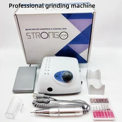 STRONG 210 Electric Nail Drill Machine 35000RPM Handpiece Nail File Equipment Polishing Nail Pedicure Nail Art Drill Machine