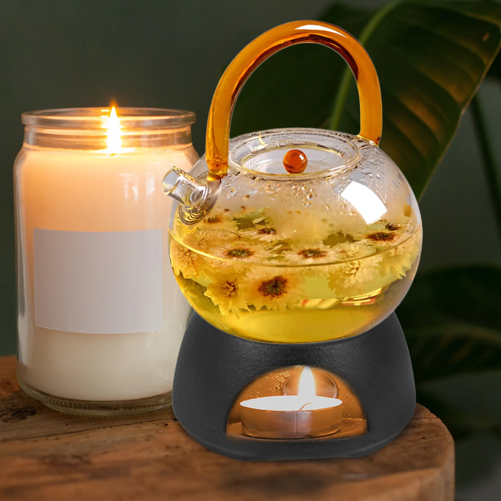 

Ceramic Teapot Warmer Heater Exquisite Craftsmanship Practical Tea Stove Insulation Base Teapot Warmer