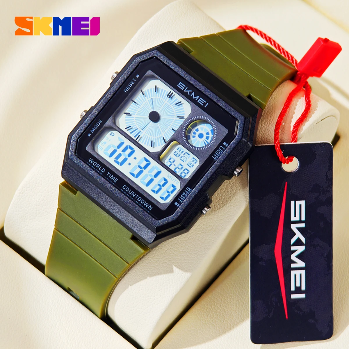 SKMEI Sports Daylight Saving Time Digital Electronics Watch For Men Women Students Waterproof Fashion Outdoor Chrono Wristwatch
