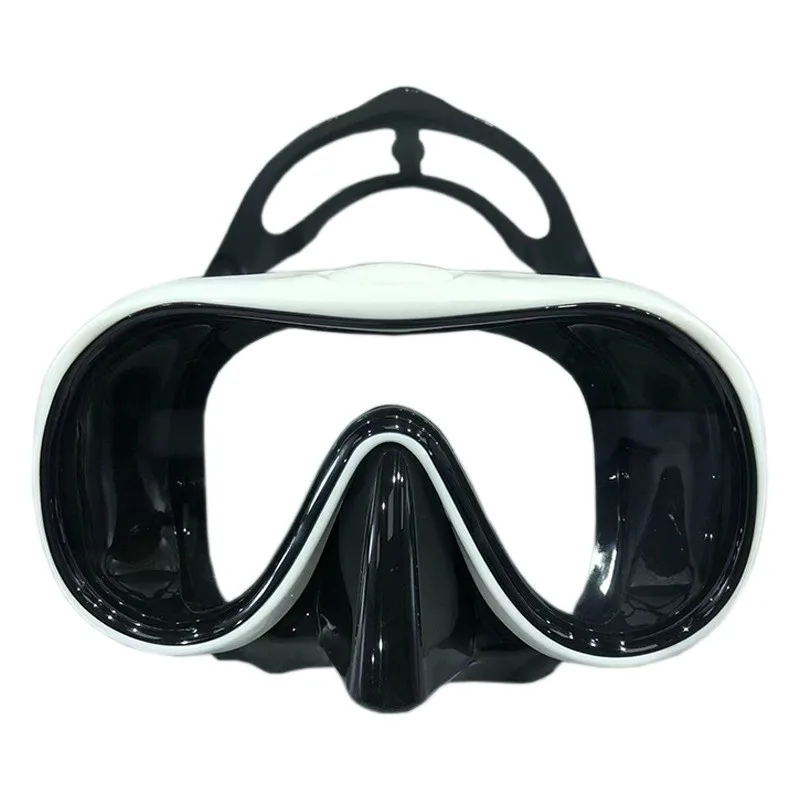 Neue Tauchmaske – großer Rahmen und HD-Vision, Schnorchelmaske für Erwachsene mit gehärtetem Glas, Gesichtsbedeckung aus flüssigem Silikon, Tauchausrüstung