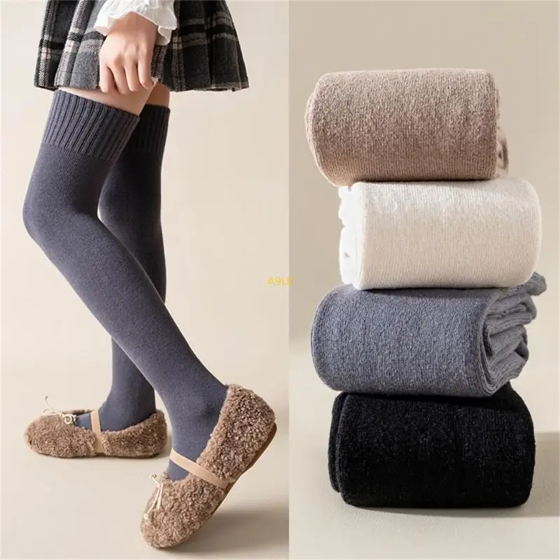 

AntiSlip Warm Socks Baby Girl Stretch Over The Knee Socks Breathable Terry Socks