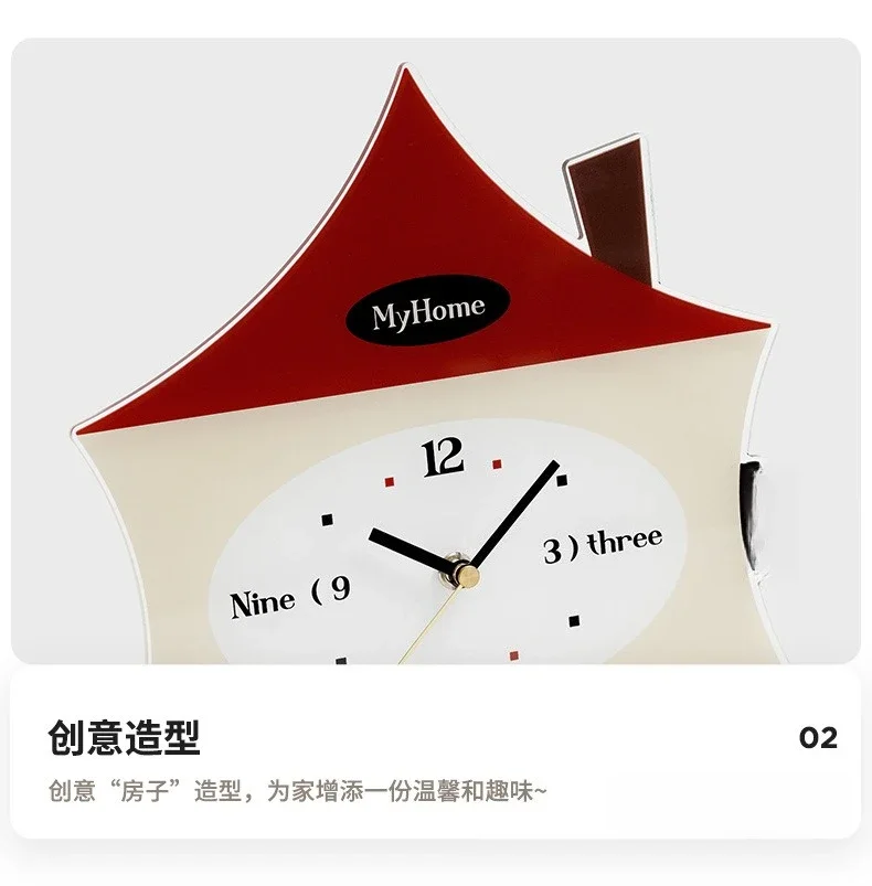 Entry porch clock creative ornament home pendulum table clock ornament