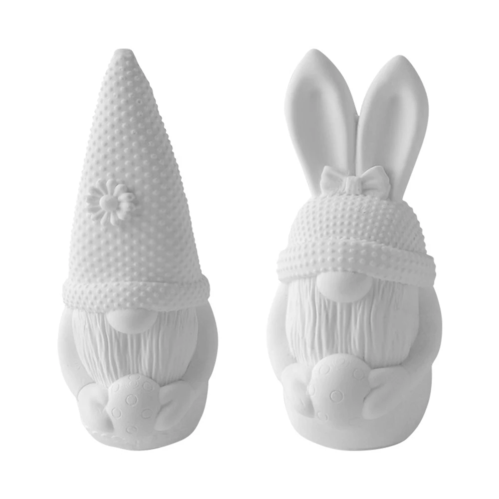 

3D Easter Egg Rabbit Candle Mold DIY Little Zhu Ru Little Dwarf Silicone Mold Scented Making Tools 3D DIY Handmade Fragrance