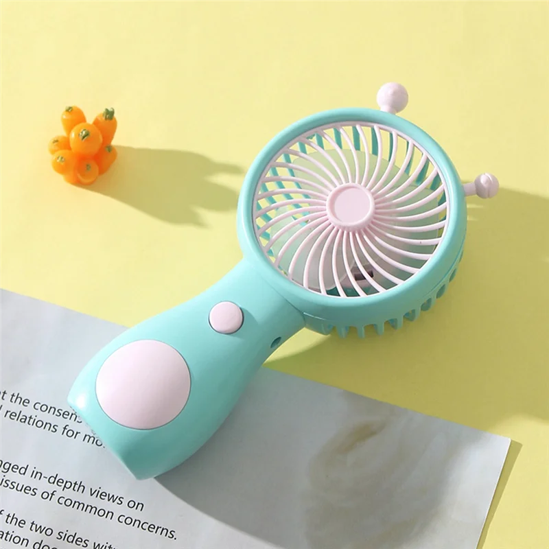 A005-Cute caracol ventilador de carregamento portátil mini portátil carregamento usb portátil mini ventilador doméstico ao ar livre bolso ventilador compacto