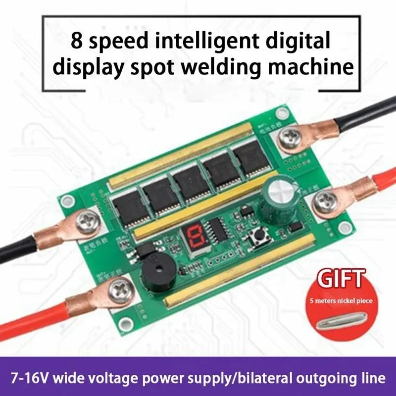 Battery Storage Spot Welding Machine 7-16V PCB Circuit Board Welding Equipment Spot Welders Pen For 18650 26650 32650