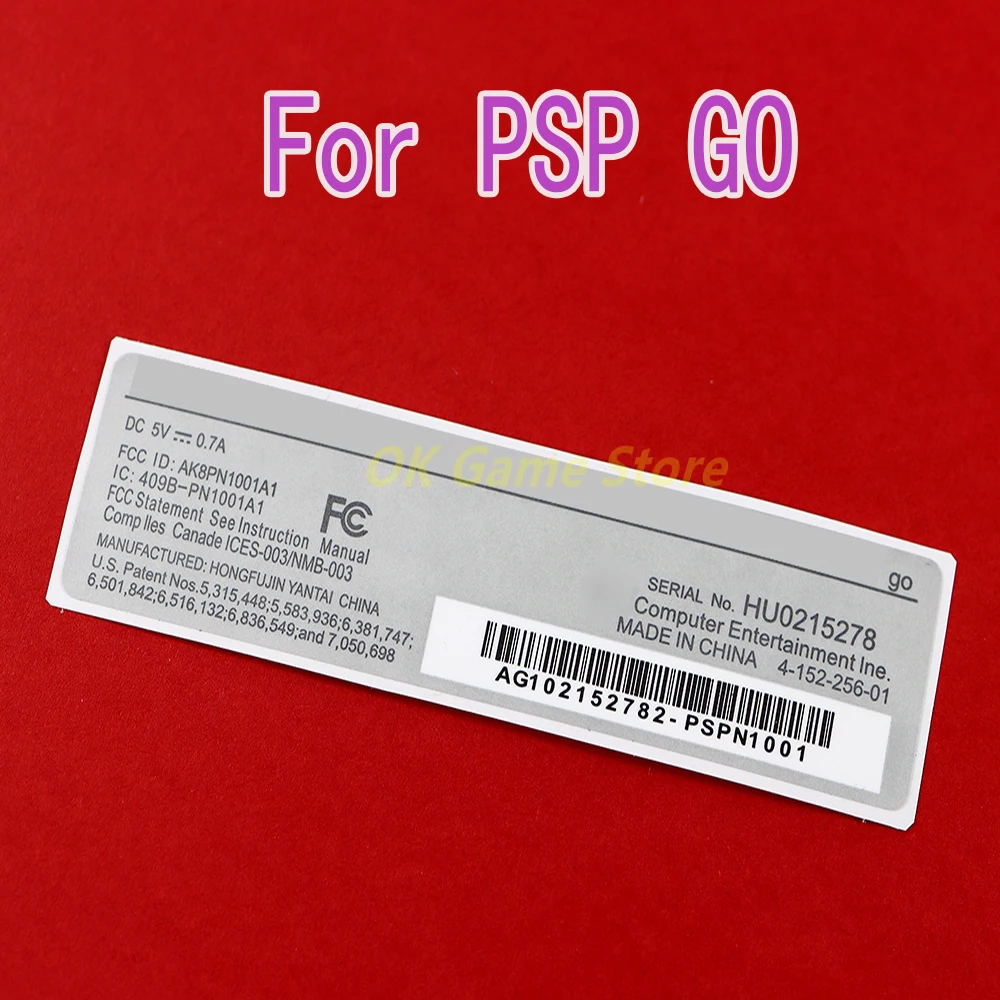 2pcs For PSP GO Game Console Warranty Seal Back Label Stickers Replacement For PSPGO