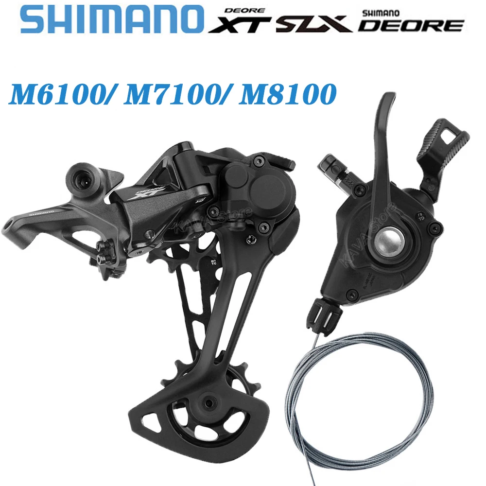 

Переключатель передач SHIMANO DEORE SLX XT M6100 M7100 M8100, 12 скоростей, Задний рычаг переключения передач, 12 В, групсет для горного велосипеда, SL + RD