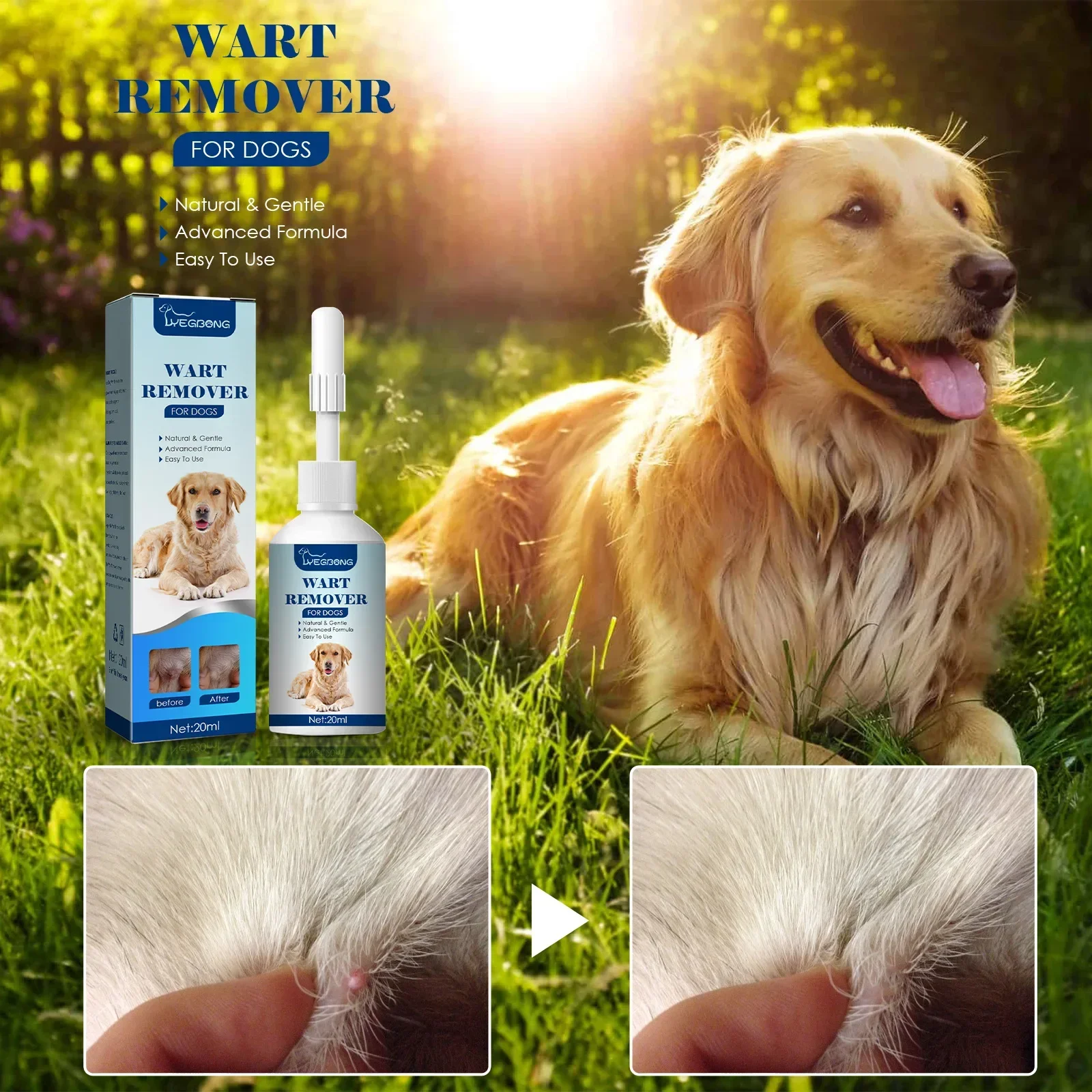 Dog Wart Remover Cat Skin Tags Removal Treat Against Moles Corn Painless Wart Clean Treatment Skin Repair Pet Skin Care Liquid