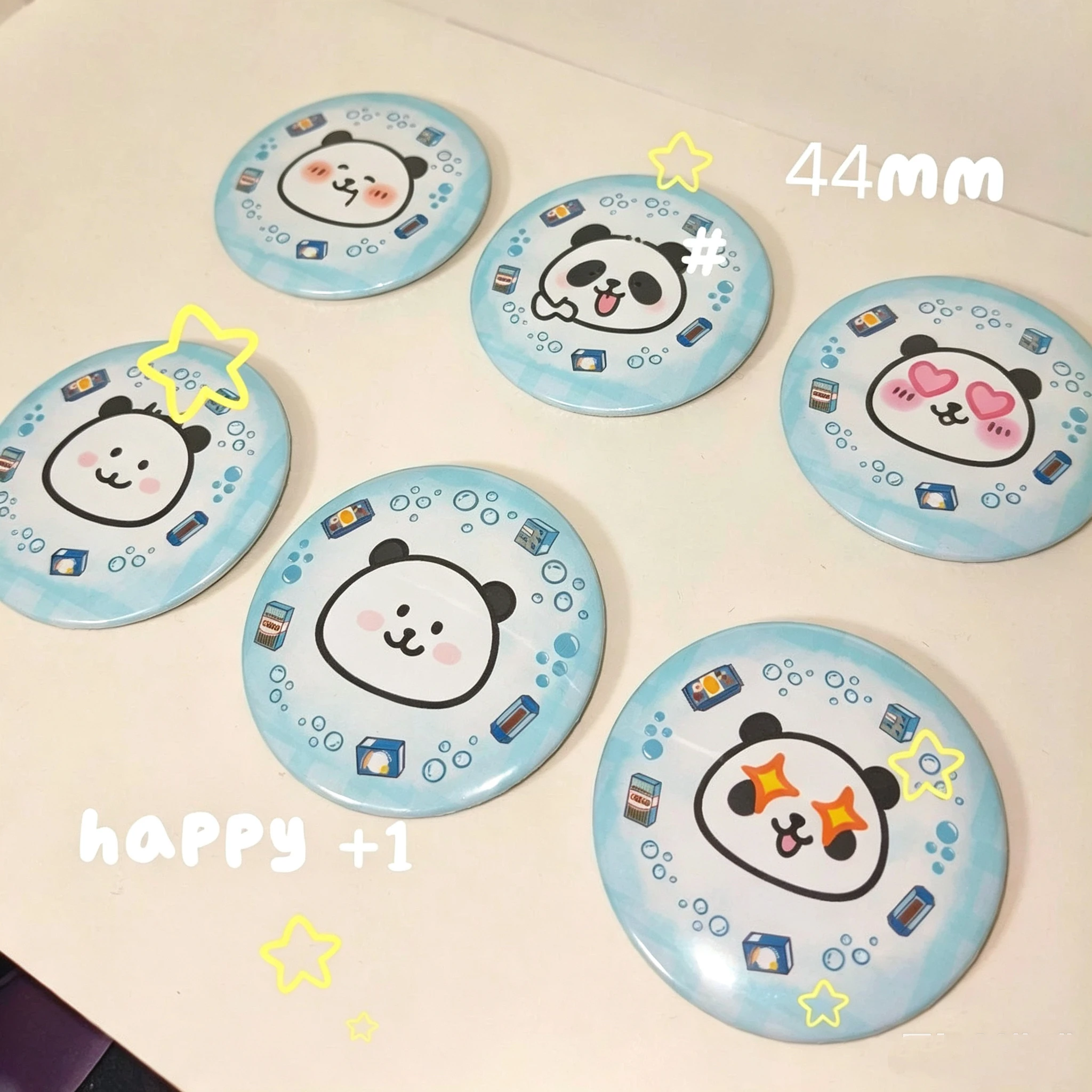 44MM Customized Pins Personalized Tinplate Creativity Printed Pictures Text Metal Lapel Badges Brooches Jewelry Gift Wholesale