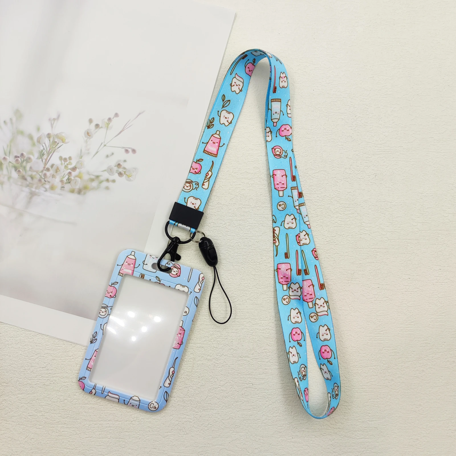 Zahnarzt Lanyard Kartenhalter Schlüsselanhänger Arzt Abzeichen Halter Umhängeband Frauen Lariat Telefon Seil Ausweishalter Zubehör – Detail 15