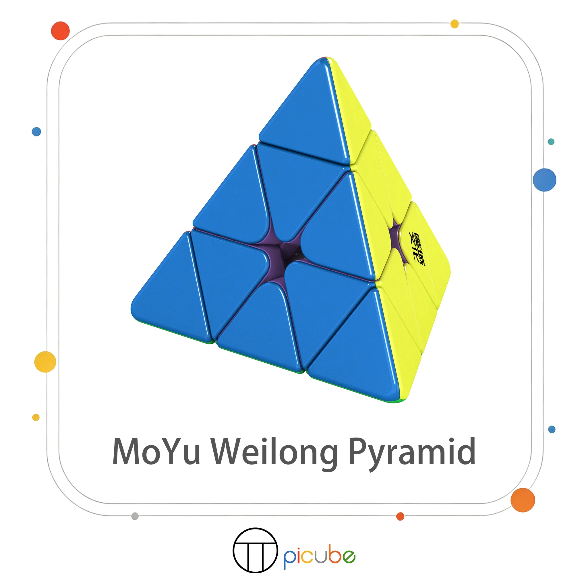 [Picube] MoYu Weilong Pyramid Maglev Magnetic Pyraminx Speed Cube Twist Puzzle Cubo Magico Gift For Beginner & Advanced Cubers