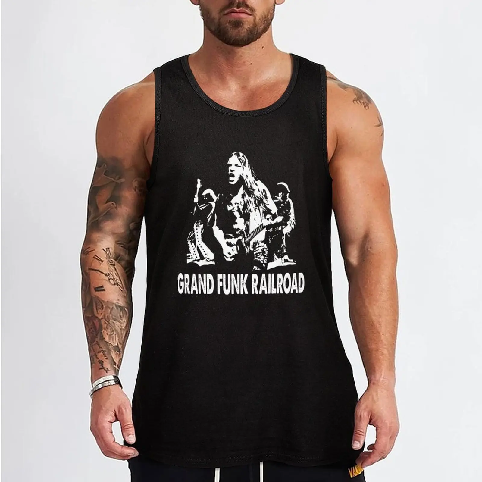 Arena Rock Style Music Band Art Vintage Tank Top gym clothing men sports vest Men's clothing