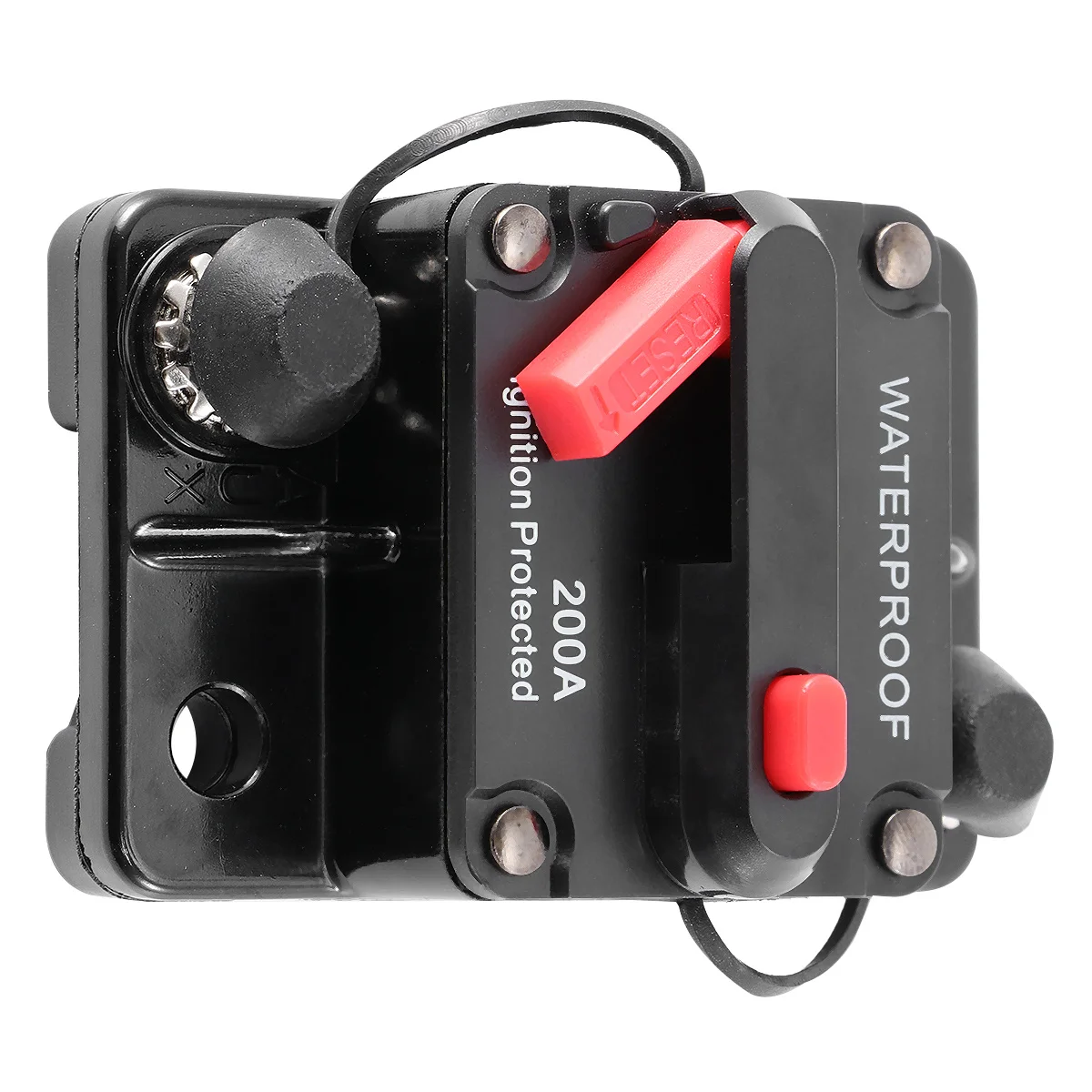 

200A Waterproof High Amp Manual Reset Dual Circuit Breaker For Electrical Protection Overcurrent Safety Switchable Fuse 200A Pcs