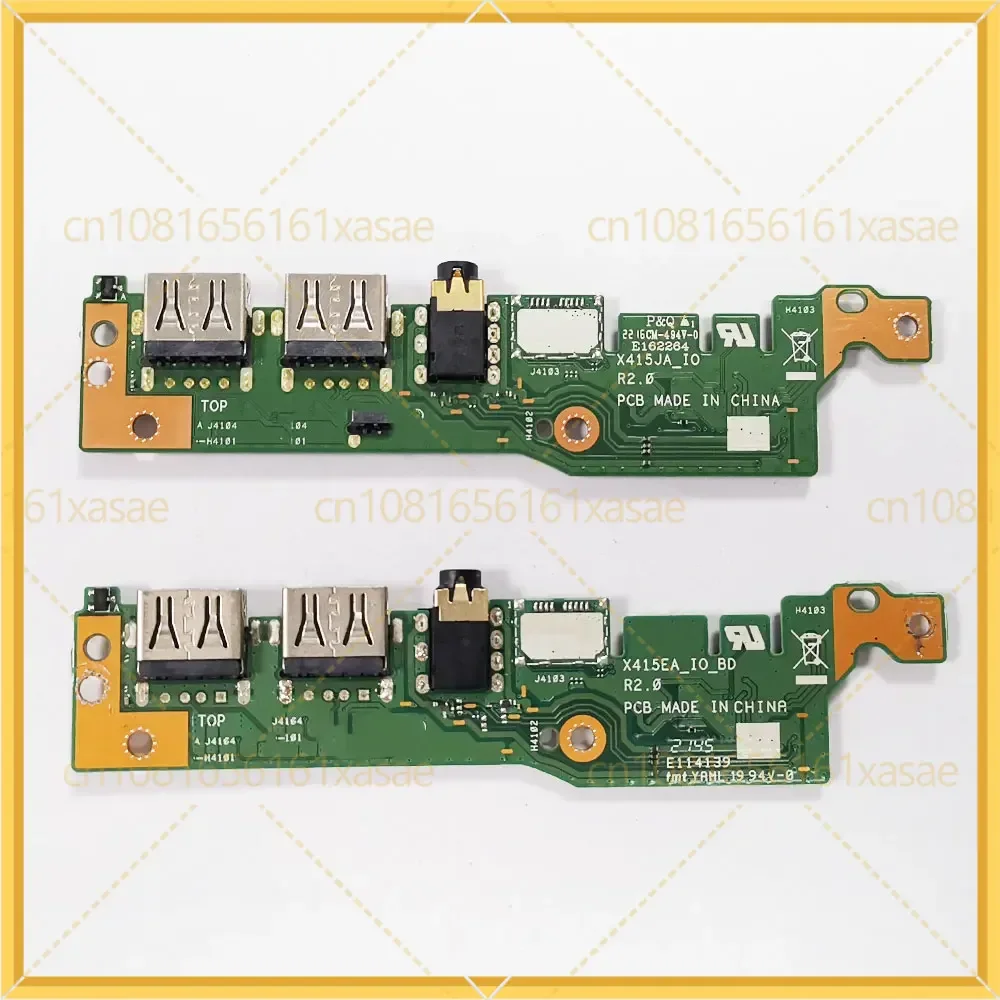 For ASUS VivoBook 14 X415 X415J X415JA X415EA X415UA V4200J V4200E V5200E Laptop USB Jack Headphone Audio interface Board
