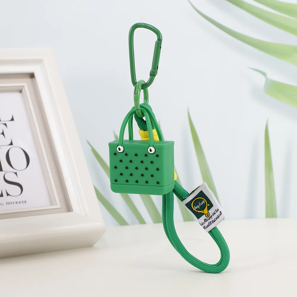 Simulation Beach Bag Keychain Women's Bag Pendant Decorative Pendant Car Hanging Decorative Ornaments image 5