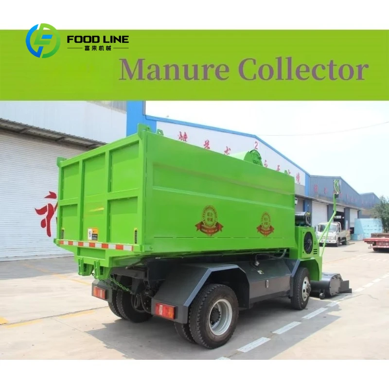 Customized 4WD Multi Capacity Manure Collector Core Motor Equipped For Calf And Cow Farm Waste Cleaning Collection