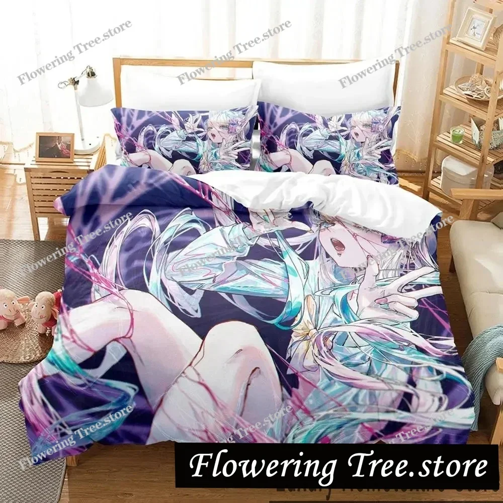 

3D Print Needy Streamer Overload Anime Bedding Set Boys Girls Twin Queen King Size Duvet Cover Pillowcase Bed boys Adult