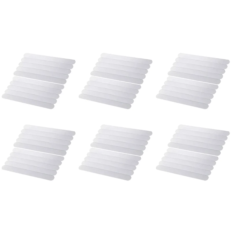 ABUF-60Pcs tiras antideslizantes pegatinas de seguridad para peldaños de ducha pegatinas antideslizantes para bañera cinta antideslizante para escaleras de 7,87 pulgadas