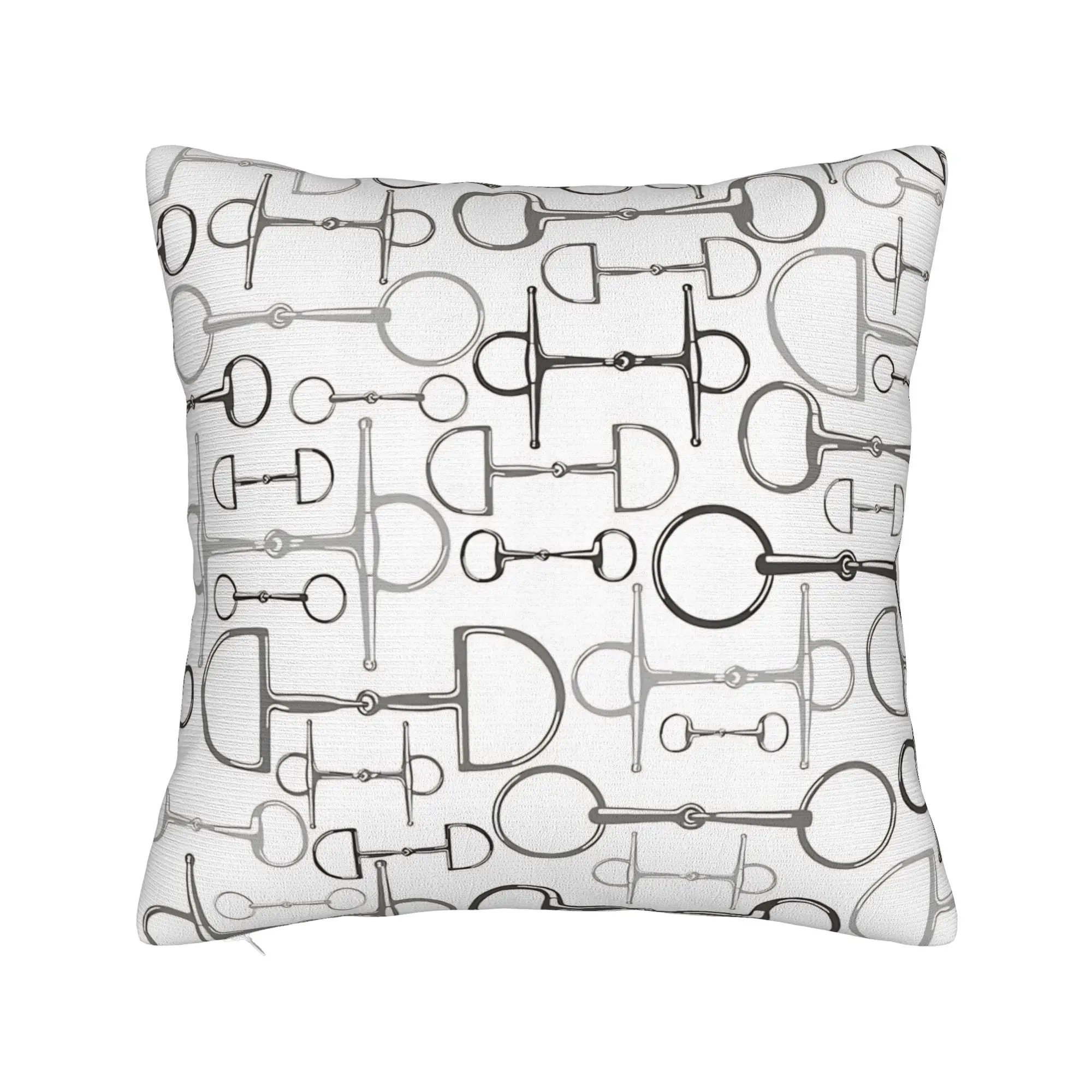 Snaffle Bit Pillowcases  Morden Pillow Case For Sofa Home Decoration Comfy Pillow Cover