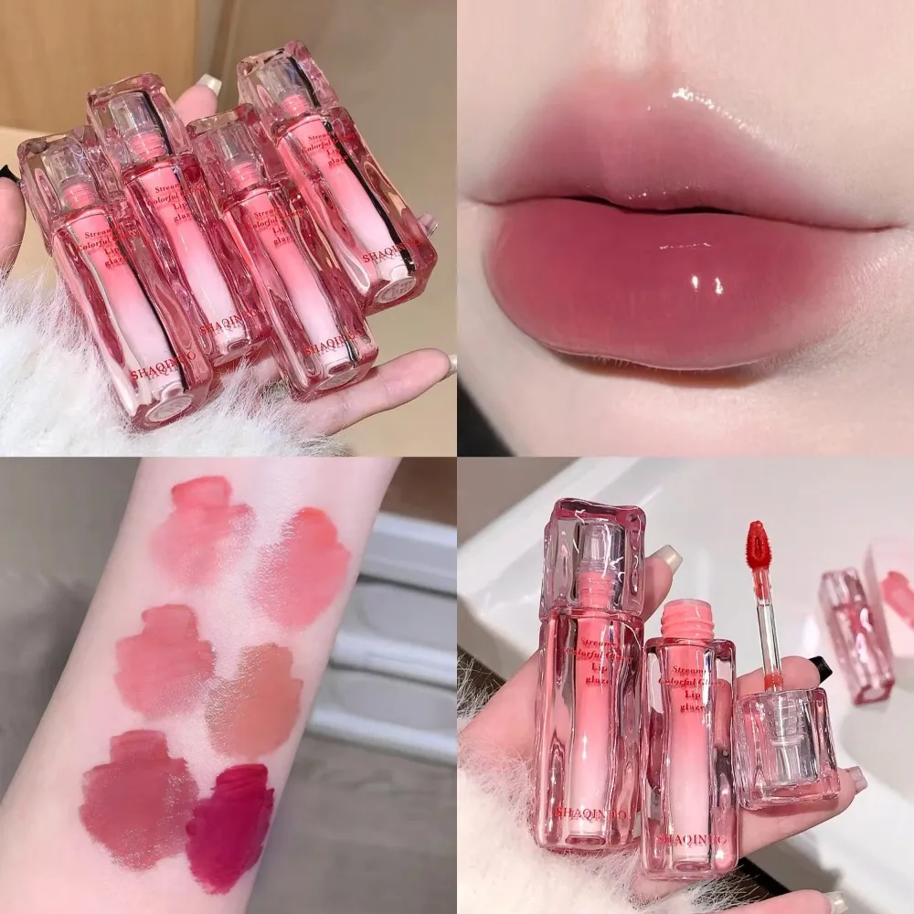 Vloeibare waterglans Spiegellipglazuur Verhelderend Langdurig Hydraterend Glinsterende waterglans Lipgloss Niet-vlekkend