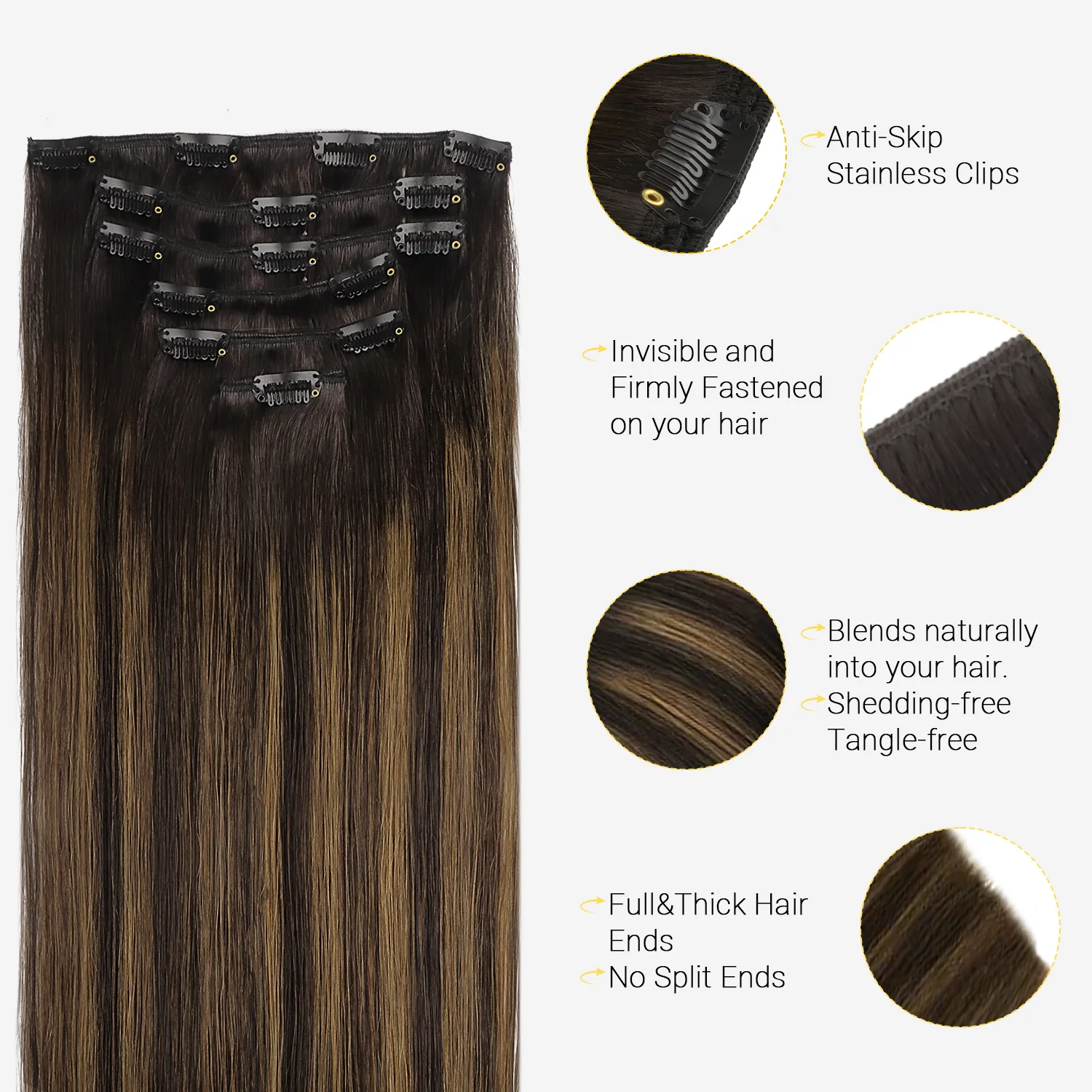 Thumbnail 3 - #33 Most Popular Clip-In Human Hair Extensions