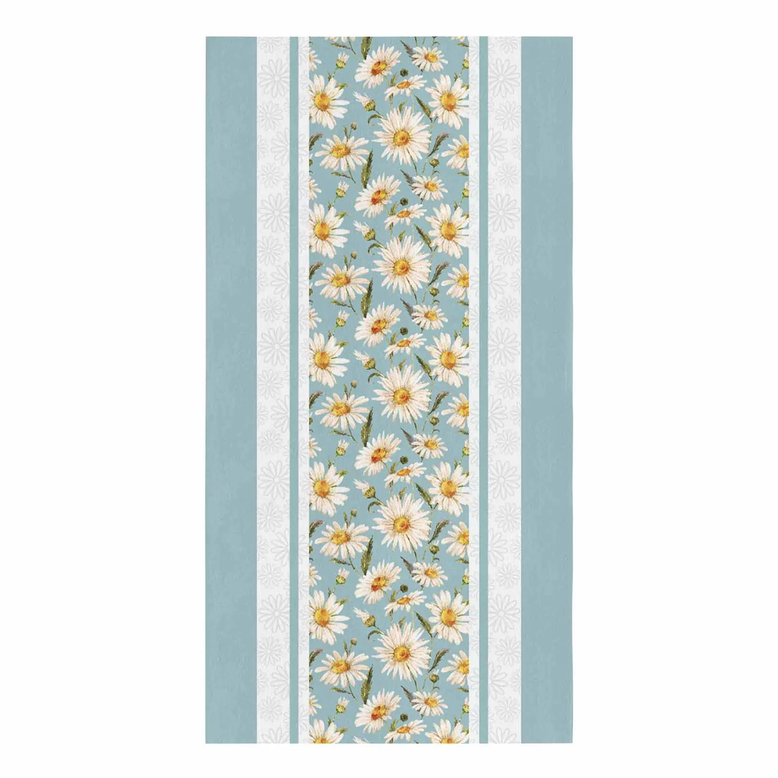 Spring Daisies Texture Blue Microfiber Towel Absorbent Kitchen Cleaning Cloth Dish Towel Household Cleaning Towel