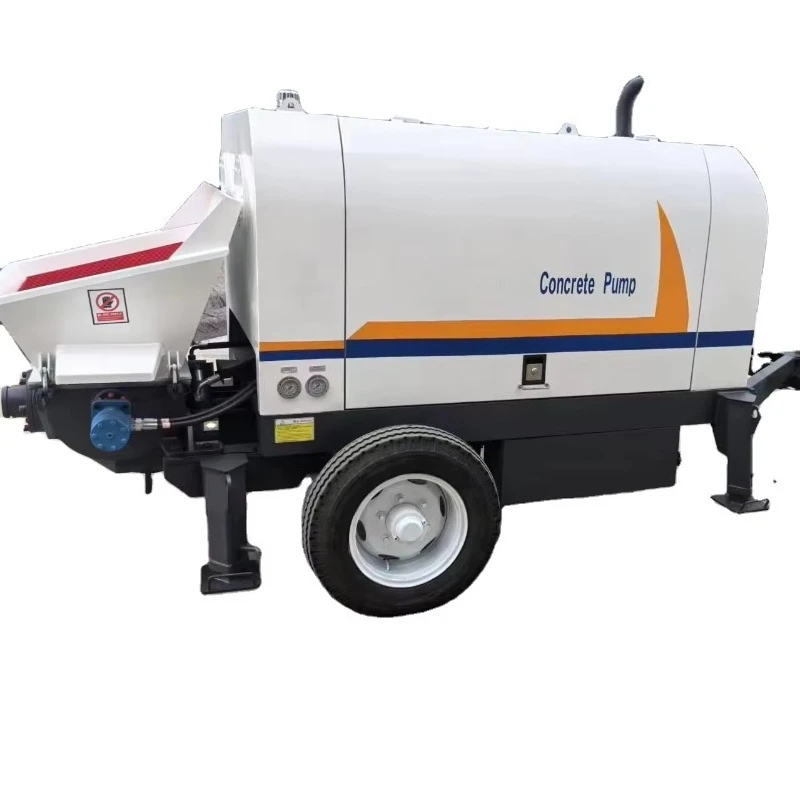 

High-Pressure Concrete Pump Hydraulic System 1100 PSI Rock Valve Technology Reliable Aggregate Handling 39