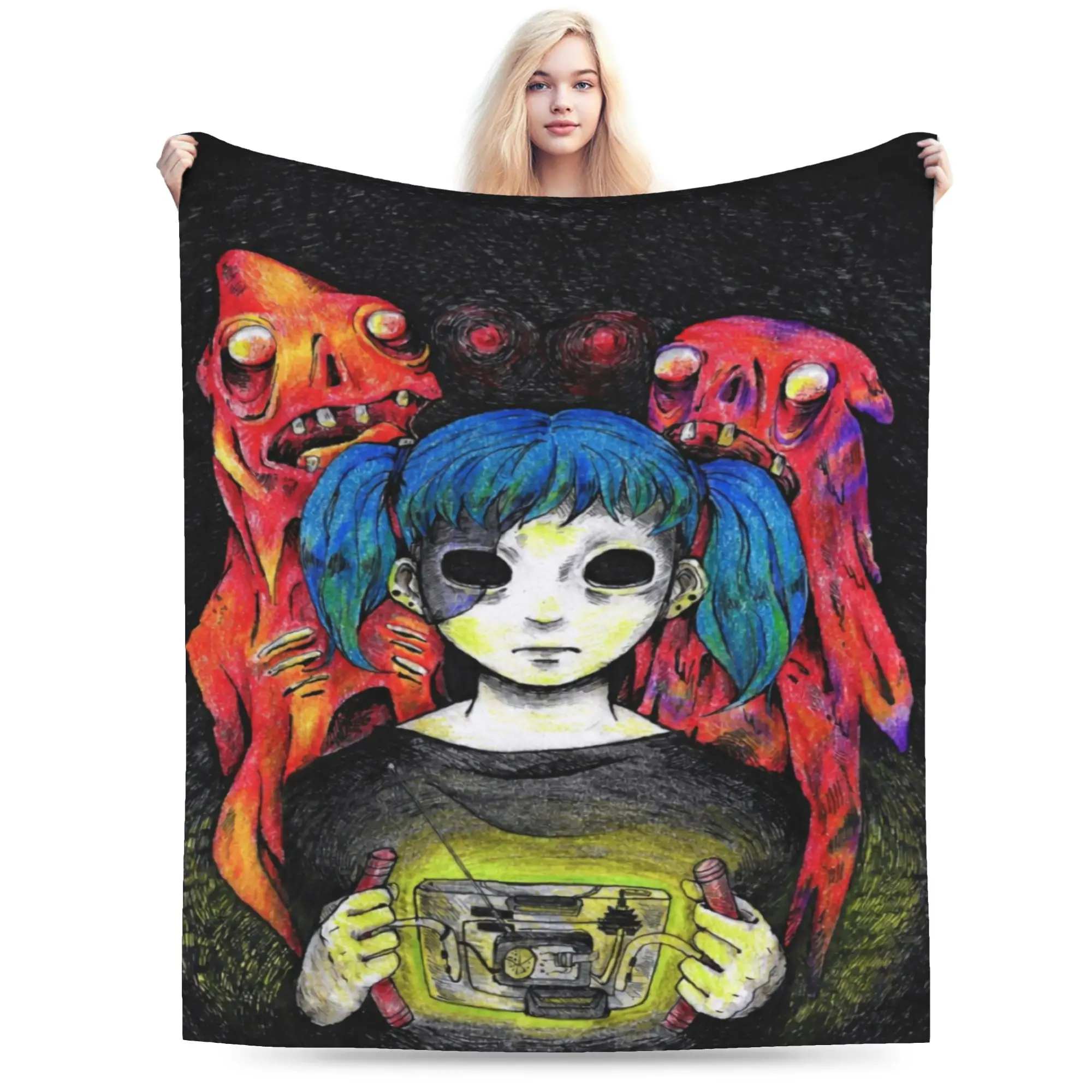  Sally Face Sal Fisher Indie Merch Blanket Ultra-Soft Flannel  Throw Blanket Comfortable Bedding Throws