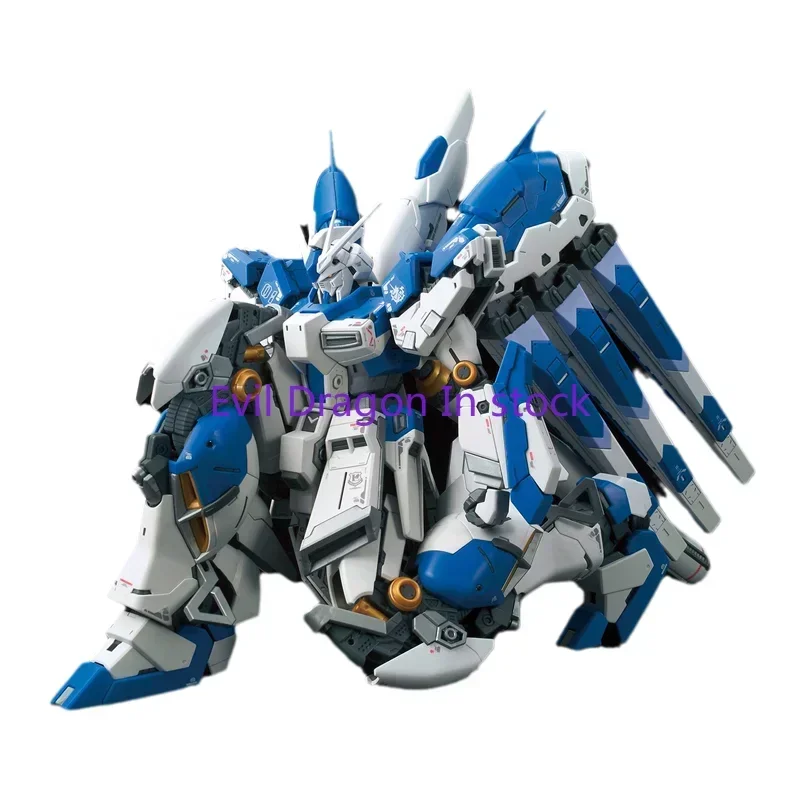 반다이 오리지널 건담 애니메이션 모델 RG RX-93-V2 HI-V 건담 액션 피규어 조립 모델 장난감 어린이를위한 소장 장식품