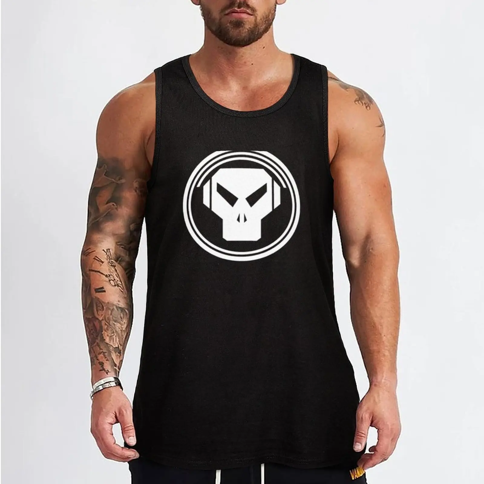 Headz of Metal DnB Drum & Bass Jungle Tank Top gym training accessories sleeveless vests plain t-shirt gym clothes man fitness