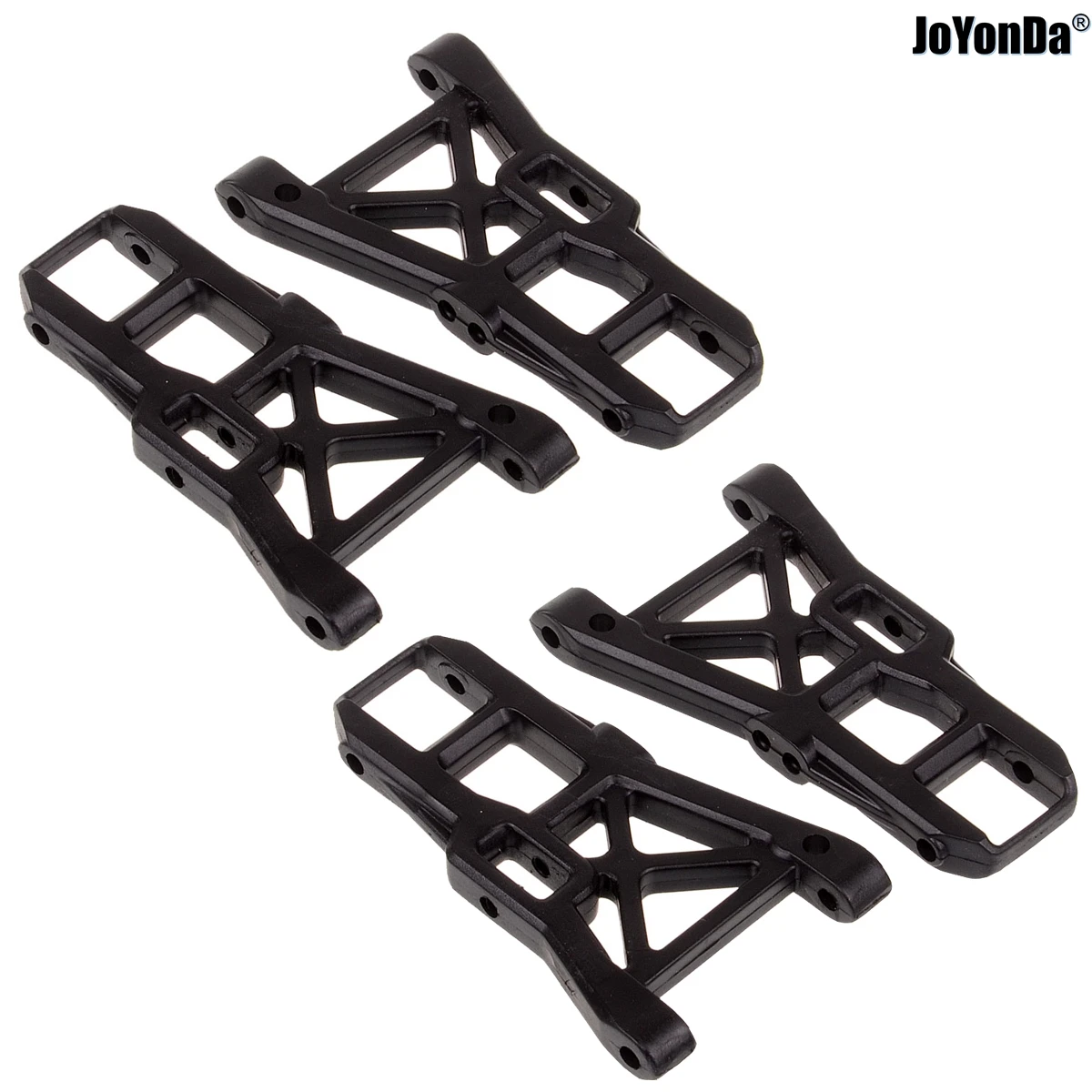 Plástico / Aluminio # 02007 Trasero # 02008 Brazo de suspensión inferior delantero para RC 1/10 HSP 94101 94102 94103 94123