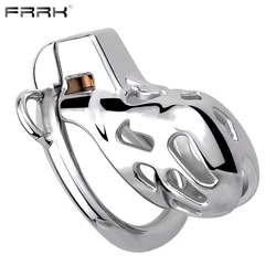 FRRK Heavy Duty Male Chastity Device Cobra 2.0 Penis Cage Metal Cock Rings with Belt Adults Supplies for Men 성인용품 남자용