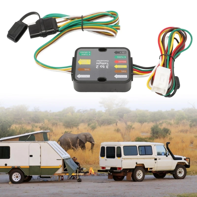 Reliable ABS Trailer Wiring Harness System 3 Way 2 Trailer Wiring for 2021 Through 2024 MPV Tow Connection