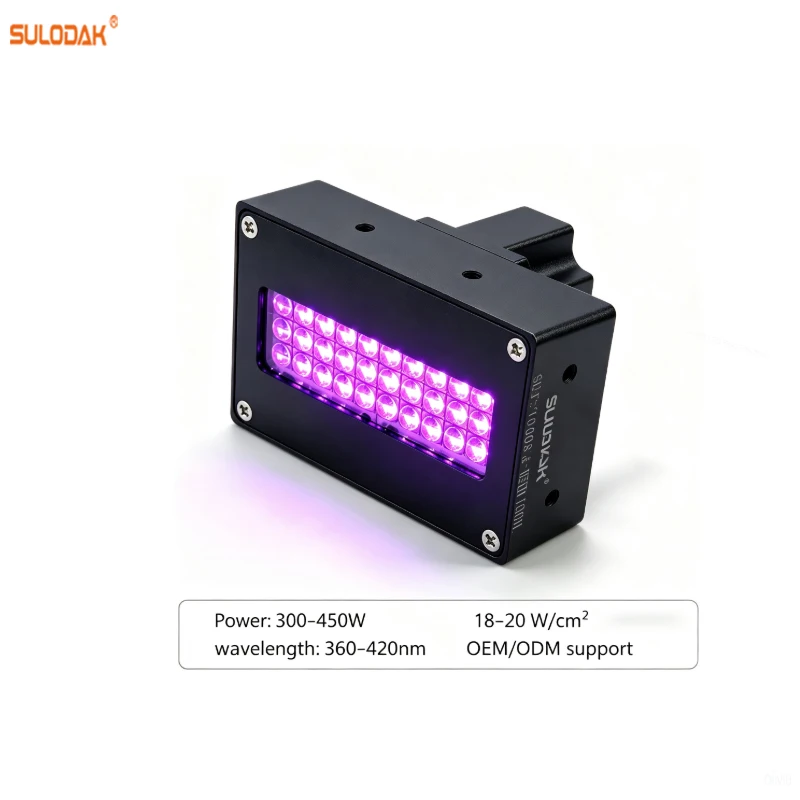 300-450W Water Cooled UV LED Curing Lamp 395nm UV Ink Drying Light For UV Screen Printing Ink, UV Green Ink Curing