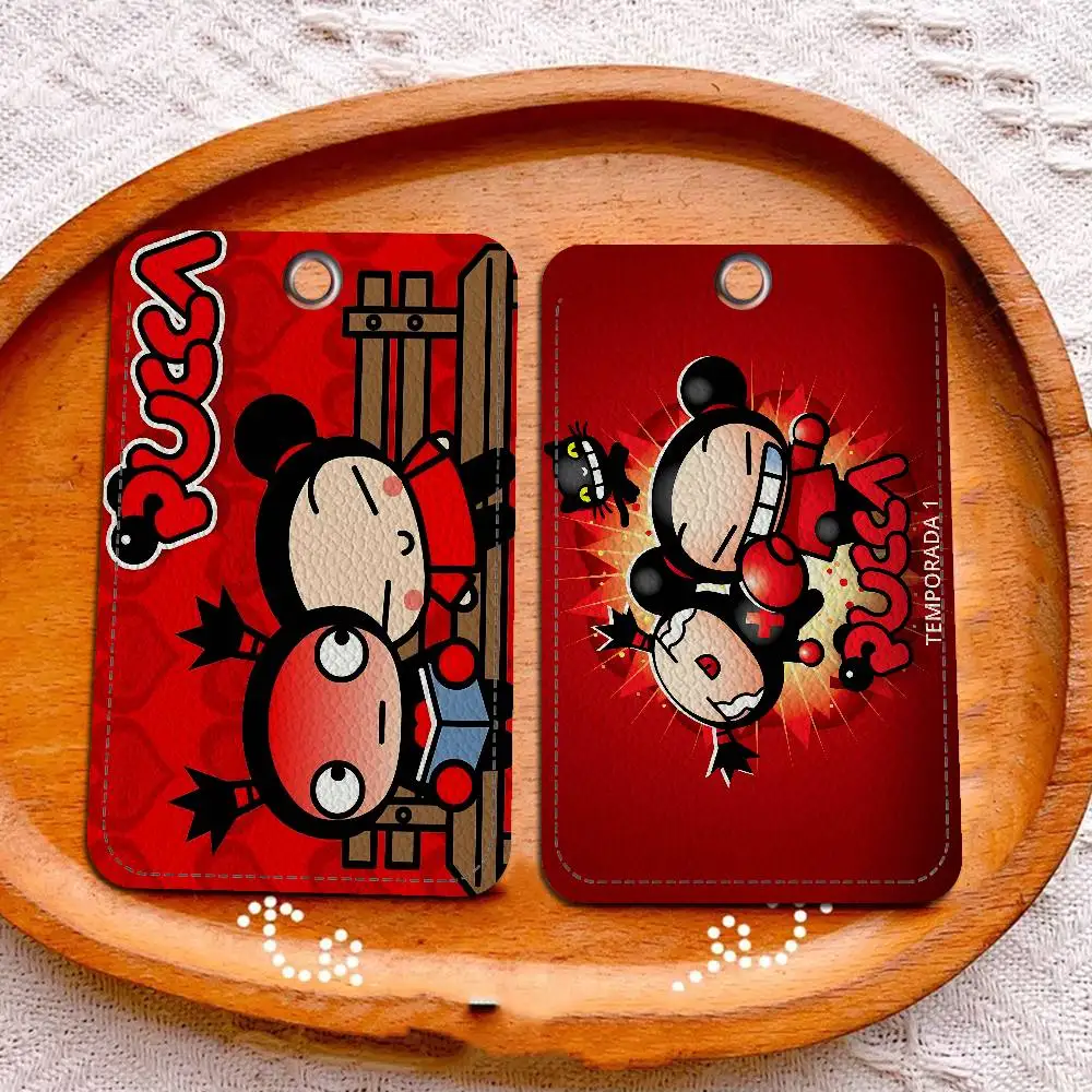 Animation Series P-Pucca Personalised Holder Suitable For Bank Card,Subway, Bus Card Wallet Card Case Badge Holder Keychain