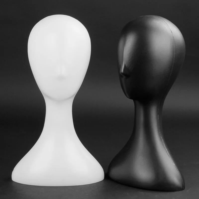 Multi Skin Color Plastic Model Head Creative Wig Hat Display Stand Courier Transportation Wig Fixing Stand Shooting Prop Dummy