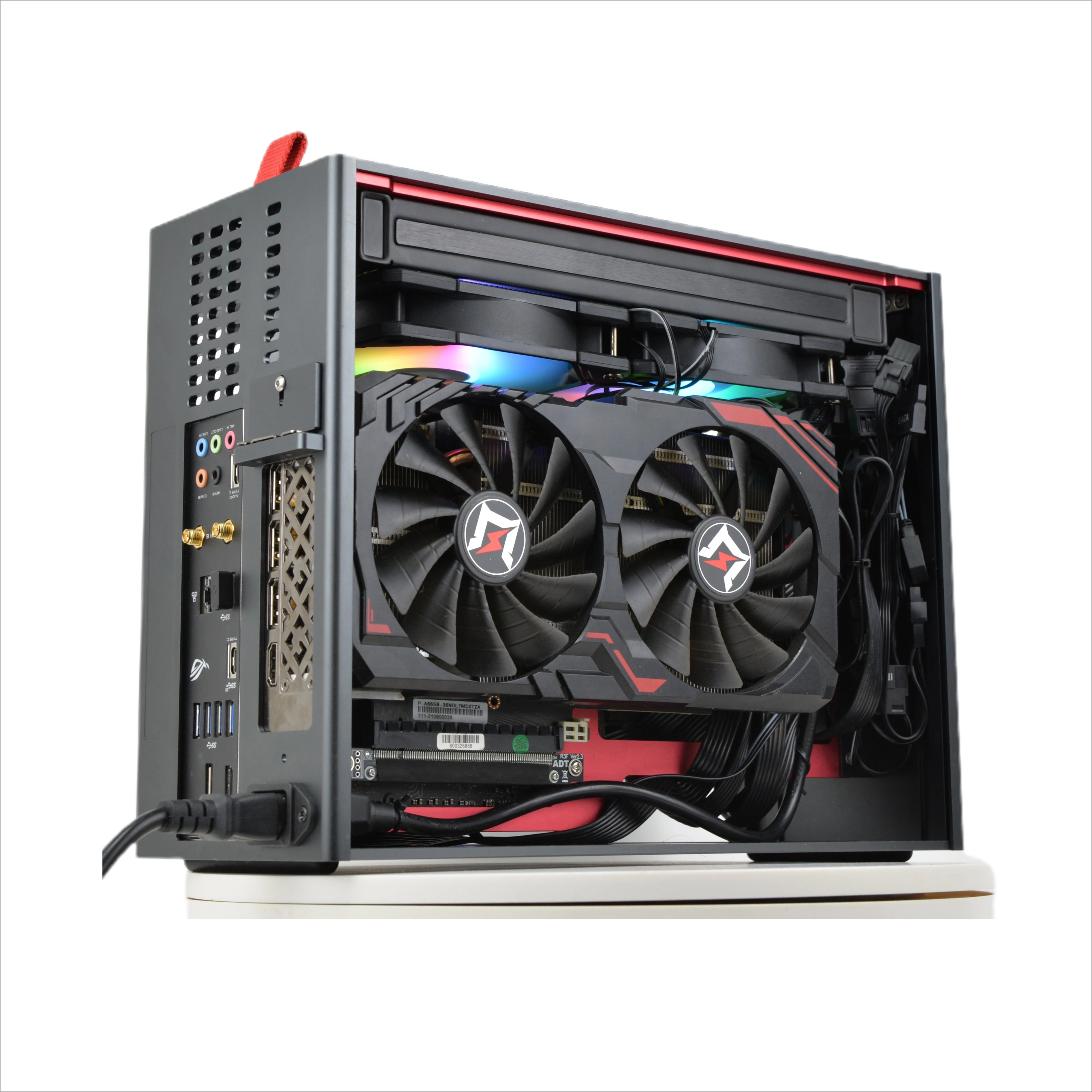 

Customized CNC Transparent PC Panel ITX Computer Case Small Gaming Desktop PC Cases