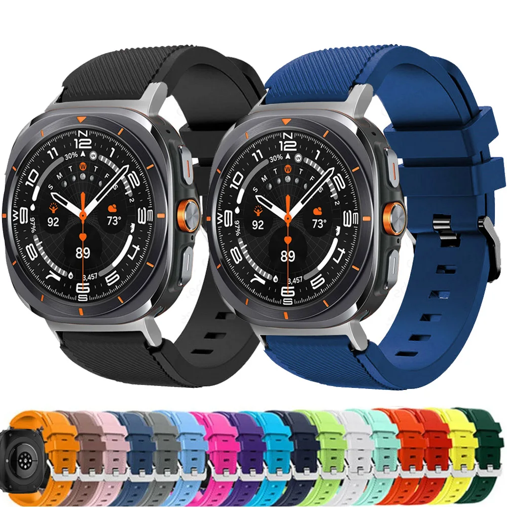 Silikonarmband für Samsung Galaxy Watch 7 FE 44 mm 40 mm Band Zubehör Correa Sportarmband Galaxy Watch 7 Ultra 47 mm 40 Armband