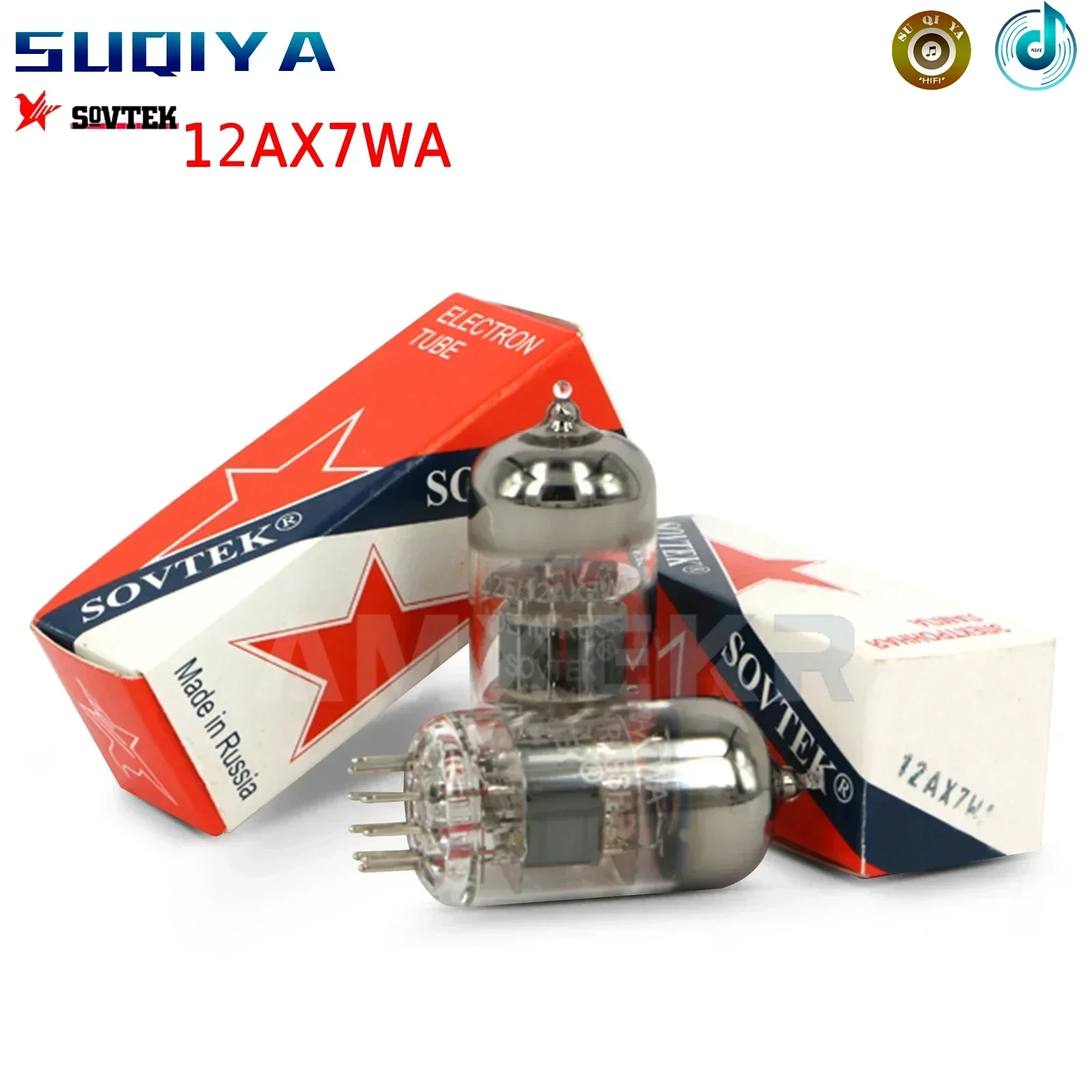 

SUQIYA-SOVTEK 12AX7WA 12AX7 Vacuum Tube Replace 6N6 7025 6N4 ECC83 12AX7 Tube Amplifier DIY Audio Factory Test and Match Genuine