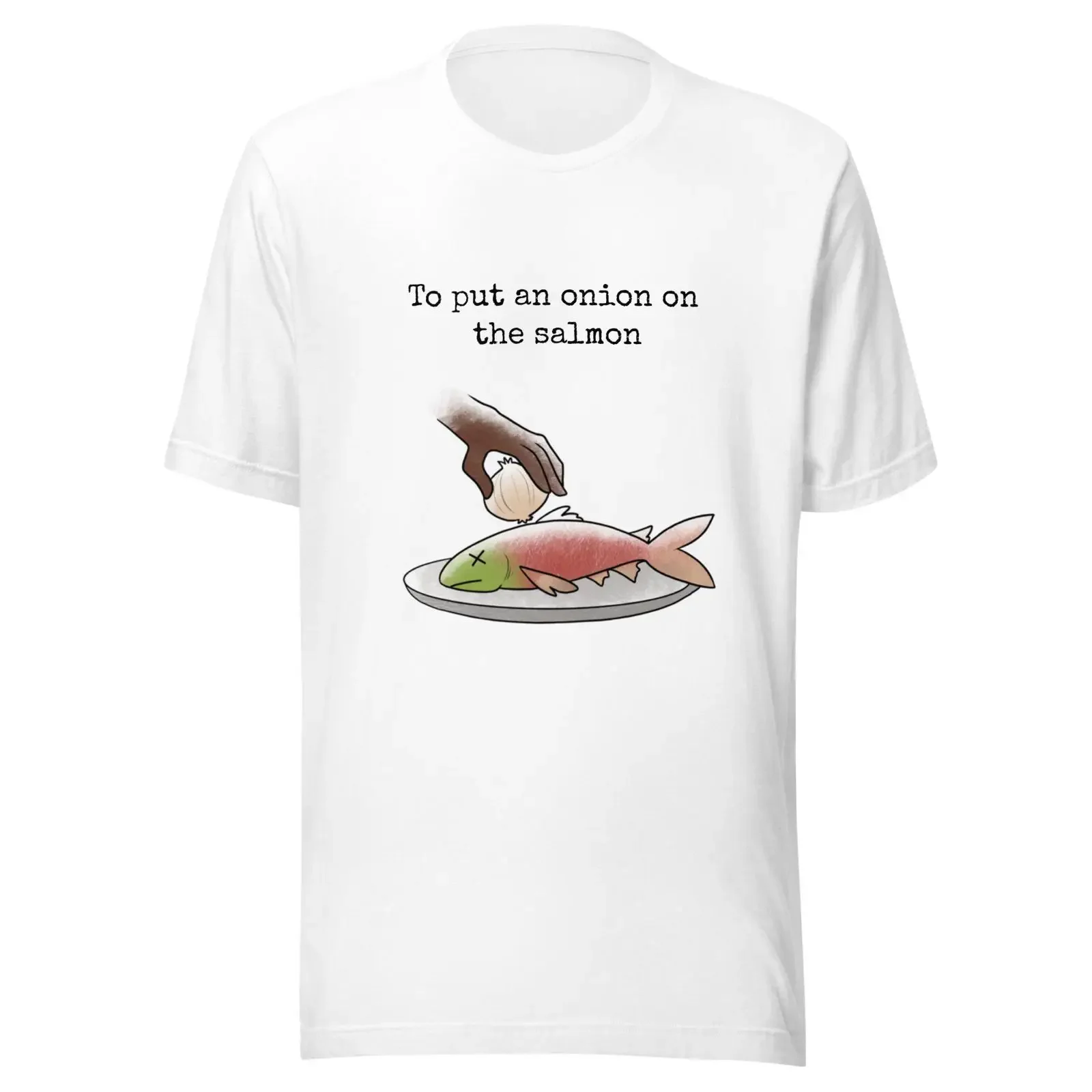 To put an onion on the salmon White t shirt vintage Washed homme fashion Breathable Slightly Top For Everyday Wear Stylish
