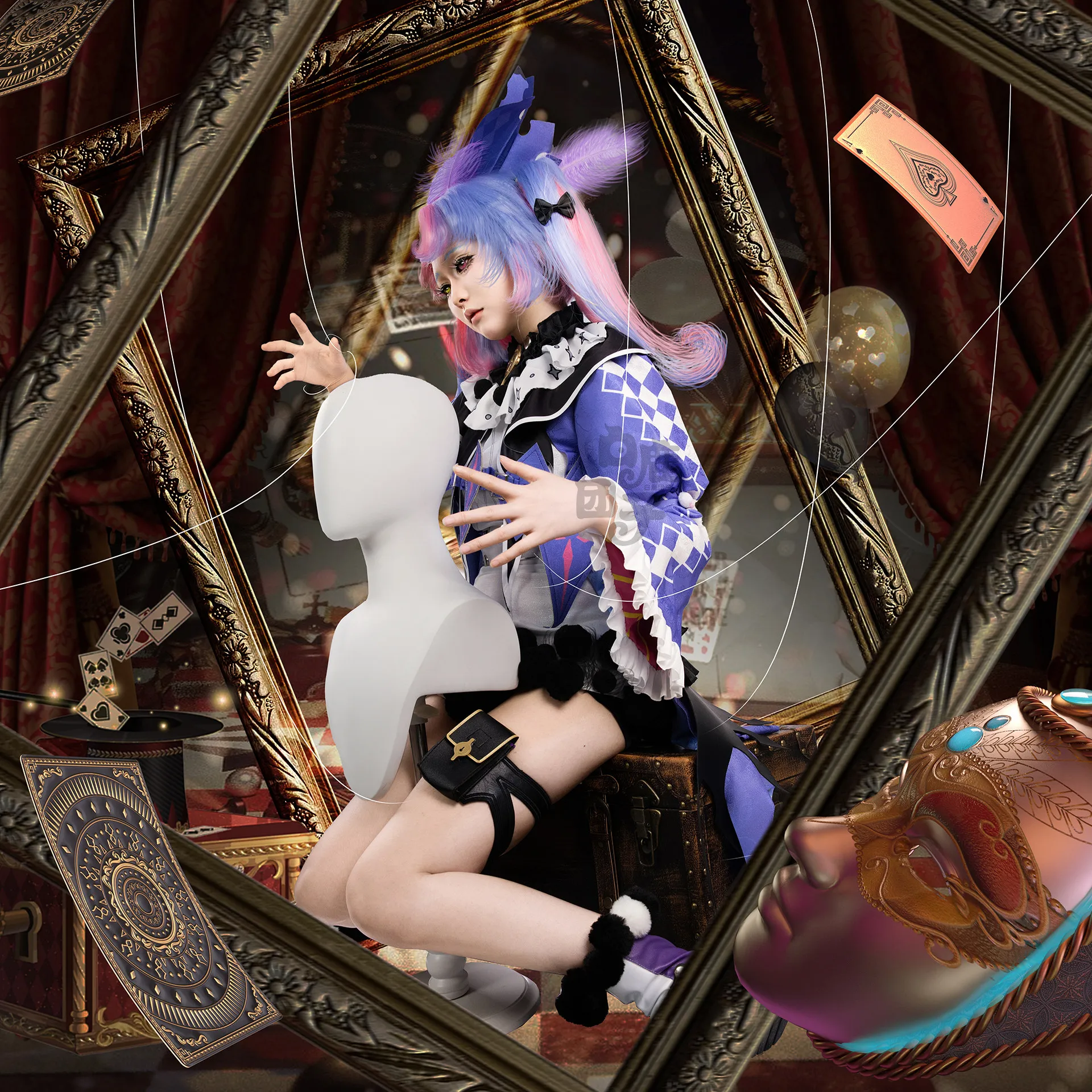 

Anime costumes for stage rococo cosplay in the box Halloween Uniform Carnival Party Play Role Clothes